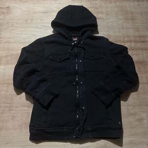 Tony Hawk Men's Sherpa-Lined Zip-Up Utility Hoodie Jacket